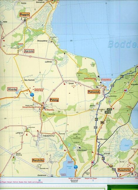 181 Insel Rügen, Kap Arkona, Sassnitz, Halbinsel Jasmund und Umgebung - 1:35.000