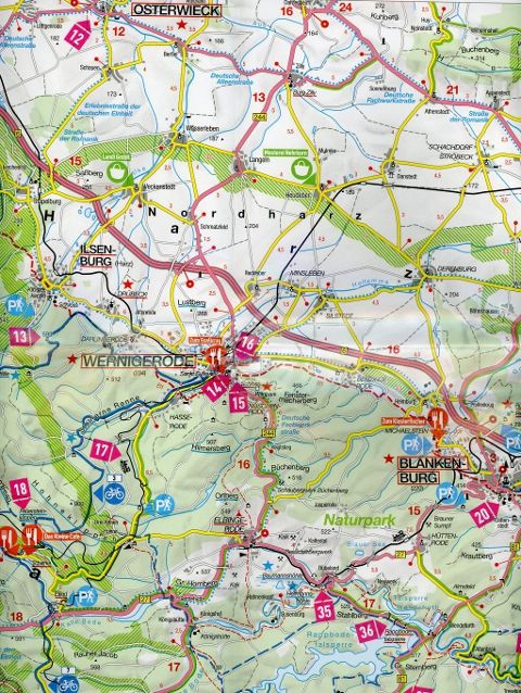 Harz 1:100.000 - Marco Polo Freizeitkarte