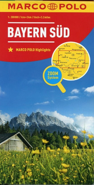Marco Polo Karte 13 - Bayern Süd 1:200.000