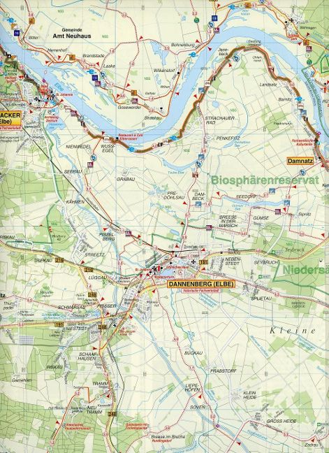 245 Wendland Elbe, Hitzacker, Dömitz, Lüchow, Dannenberg und Umgebung 1:50.000