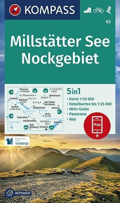 63 Millstätter See-Nockgebiet - Kompass Wanderkarte