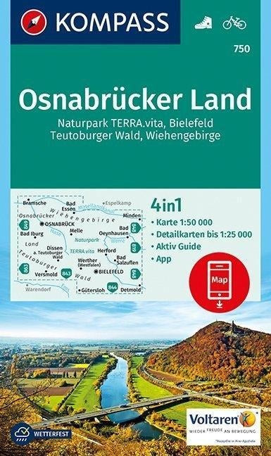 750 Osnabrücker Land - Kompass Wanderkarte