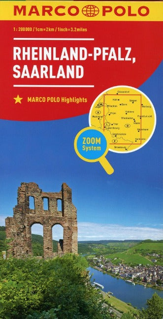 Marco Polo Karte 10 - Rheinland-Pfalz, Saarland 1:200.000