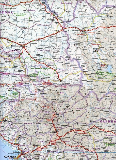 Westafrika, Küstenländer 1:2,2 Mio. - Reise Know How