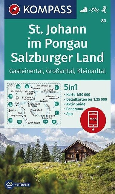 80 St. Johann im Pongau, Salzburger Land - Kompass Wanderkarte