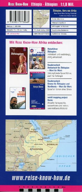 Äthiopien, Somalia, Eritrea, Djibouti 1:1,8 Mio. - Reise Know How