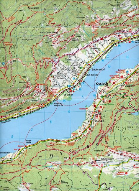 62 Ossiacher See 1:25.000 - Kompass Wanderkarte