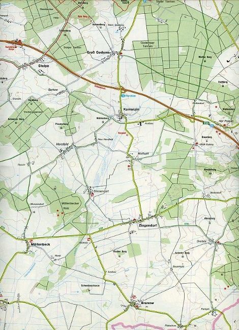 860 Westl. Prignitz-Elbe-Brandenburg - Kompass Wanderkarte