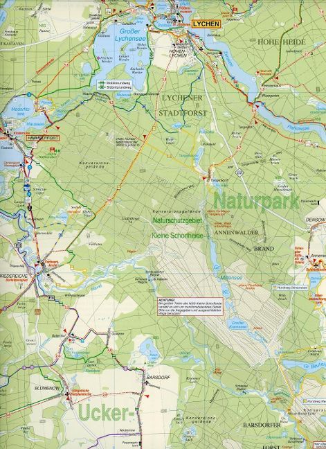 221 Templin, Zehdenick, Fürstenberg, Lychen und Umgebung 1:50.000