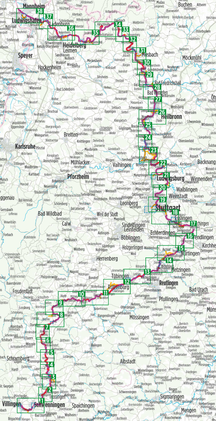 Neckartal-Radweg - Bikeline Radtourenbuch