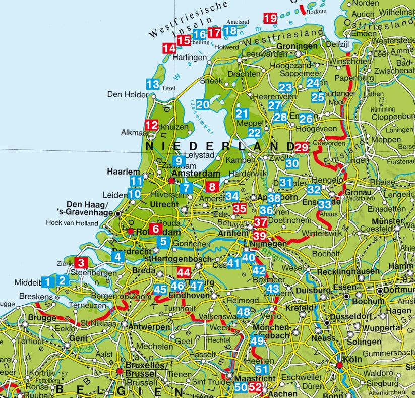 Niederlande - Rother Wanderführer