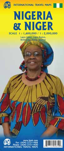 Nigeria & Niger 1:1.6 Mio. / 1:2 Mio. Straßenkarte - ITM