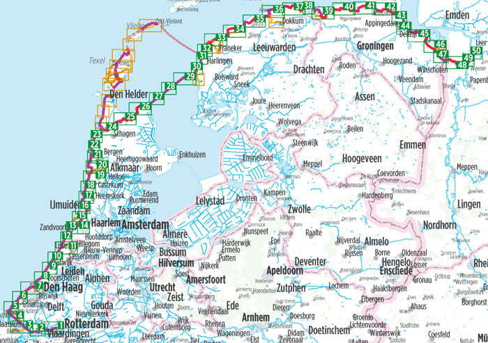 Nordseeküsten-Radweg 1 - Niederlande - Bikeline Radtourenbuch