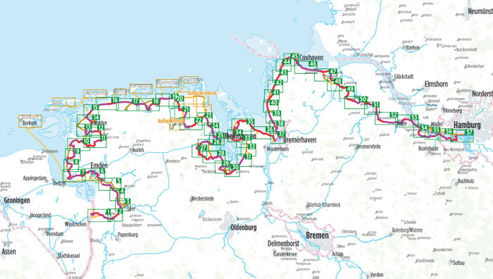 Nordseeküsten-Radweg 2 Niedersachsen - Bikeline Radtourenbuch