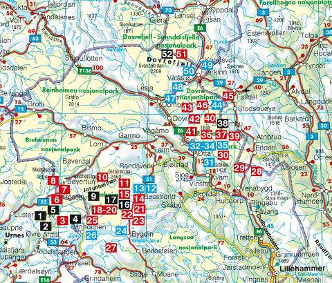 Norwegen: Jotunheimen - Rondane - Dovrefjell - Rother Wanderführer
