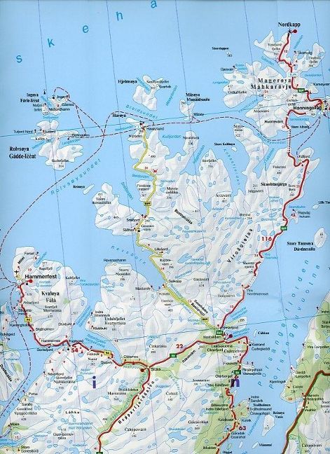 Norwegen Nordkap (Blatt 4) - 1:400.000