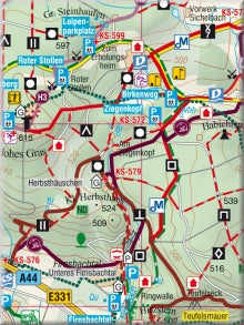 Naturpark Habichtswald 1:35.000 - Rad- und Wanderkarte