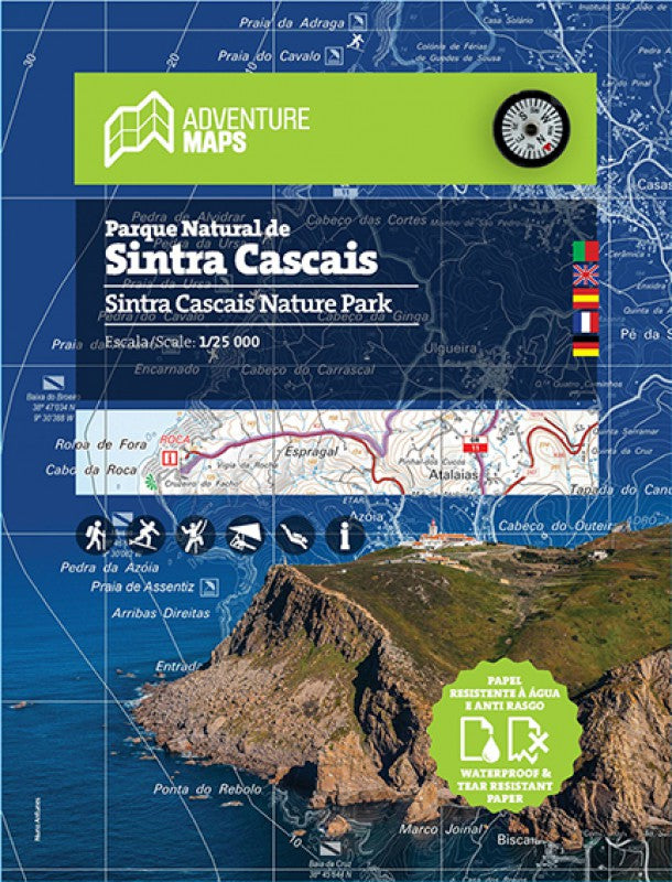 Sintra Cascais 1:25.000 Wanderkarte Region Lissabon