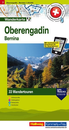 Oberengadin, Bernina 1:50.000 - Touren-Wanderkarten