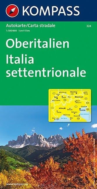 Kompass auf einer Karte zeigt auf Italien, planen eine Reise Wert