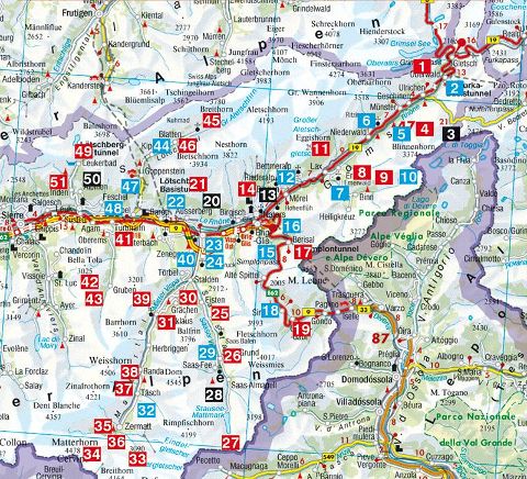 Oberwallis - Rother Wanderführer