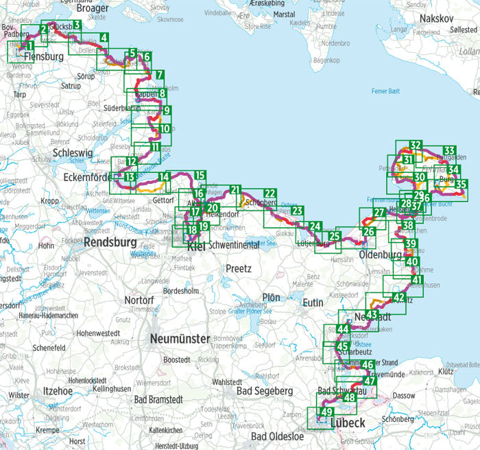 Ostseeküsten-Radweg 1 Schleswig-Holstein - Bikeline Radtourenbuch