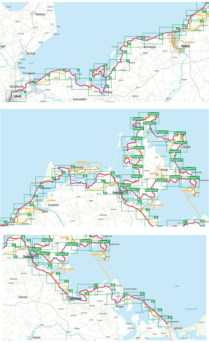 Ostseeküsten-Radweg 2 Mecklenburg-Vorpommern - Bikeline Radtourenbuch