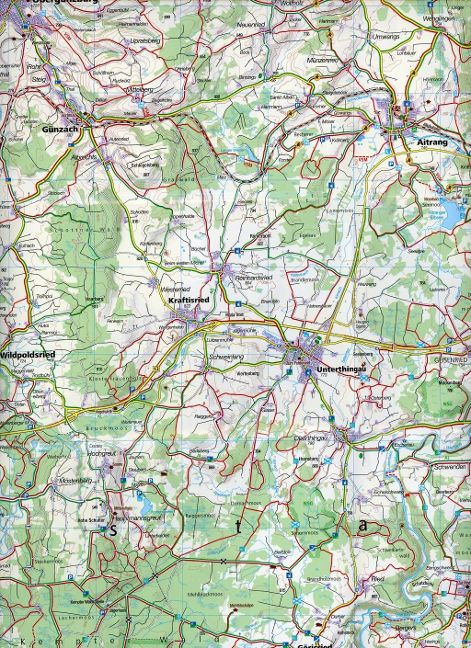 188 Ostallgäu, Kaufbeuren 1:50.000 - Kompass Wanderkarte