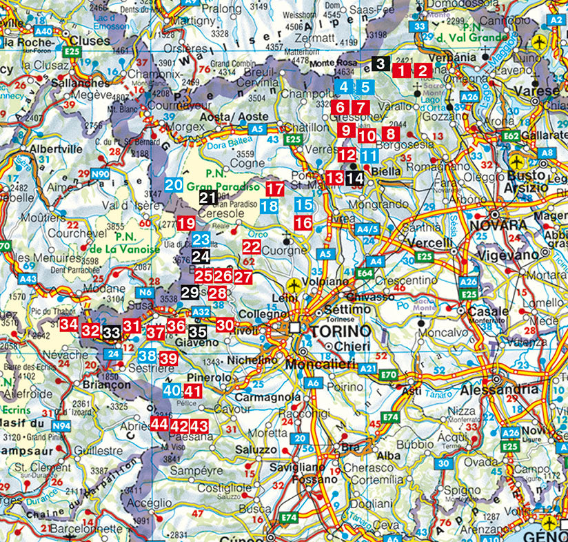 Piemont Nord - Rother Wanderführer