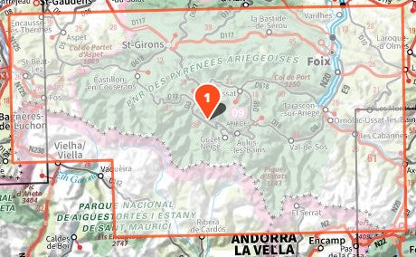 Pyrénées Ariégeoises 1:75 000