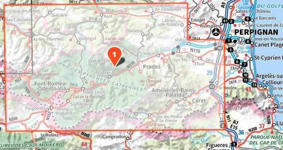 Pyrénées Catalanes 1:75 000