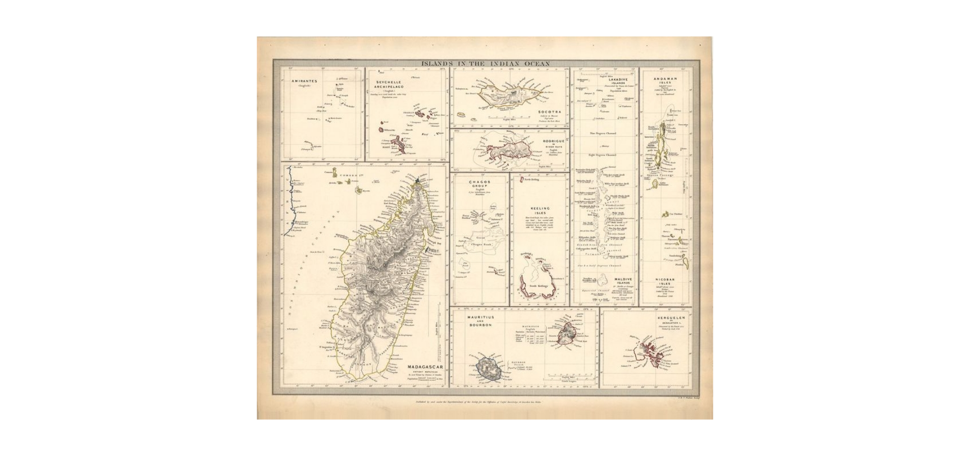 Indischer Ozean im Jahr 1844 von SDUK