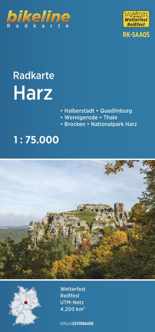 Harz - 1:75.000 Bikeline Radkarte