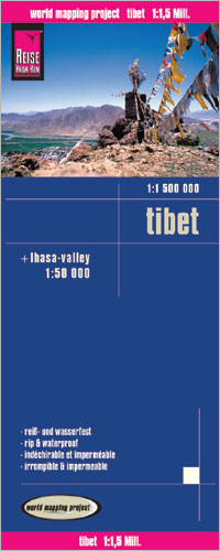 Tibet 1:1.500.000 und Lhasa-Valley 1:50.000 - Reise Know How