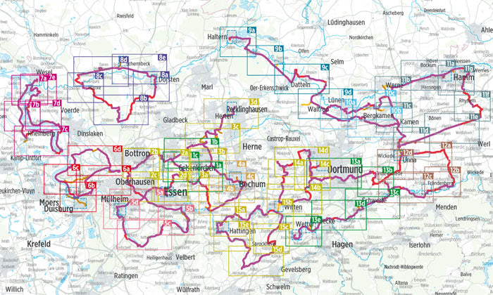 Ruhrgebiet Radregion - Bikeline Radtourenbuch