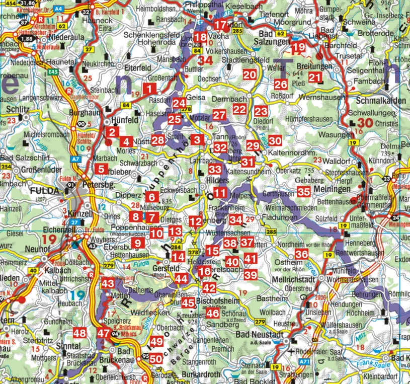 Rhön - Rother Wanderführer