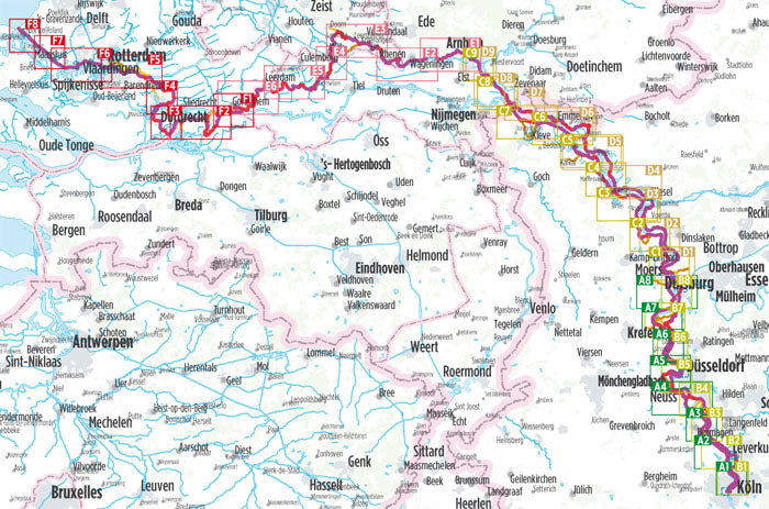 Rhein-Radweg 4 Niederrhein - Bikeline Radtourenbuch