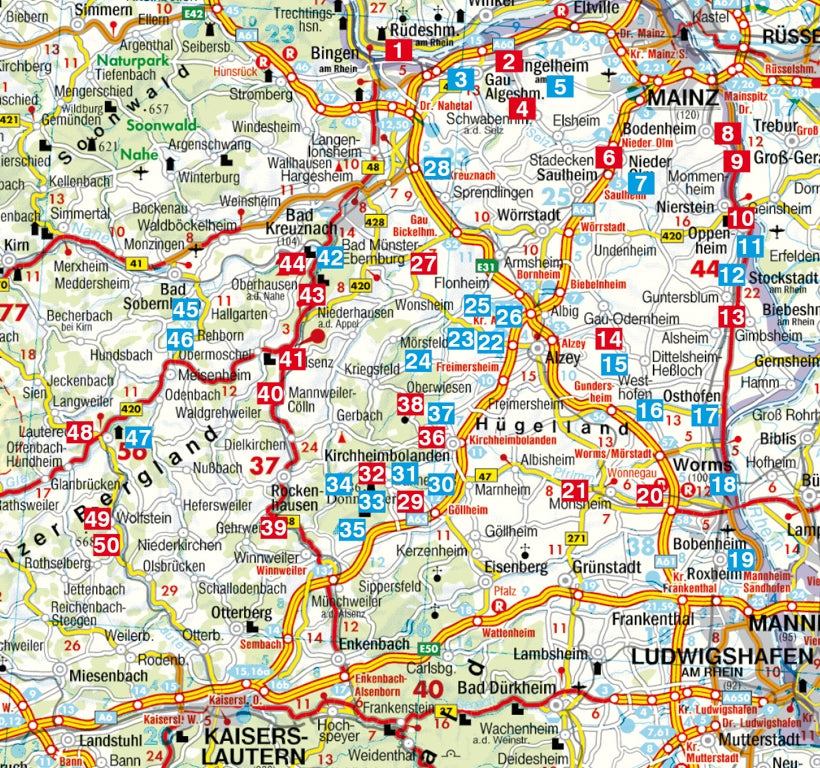 Rheinhessen - Rother Wanderführer