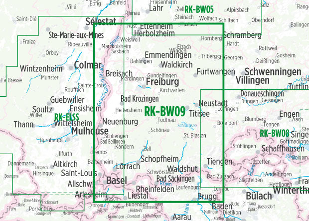 Breisgau (RK-BW09) 1:75.000 - Bikeline Fahrradkarte