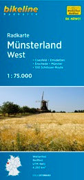 Münsterland West (RK-NRW01) 1:75.000 - Bikeline Fahrradkarte