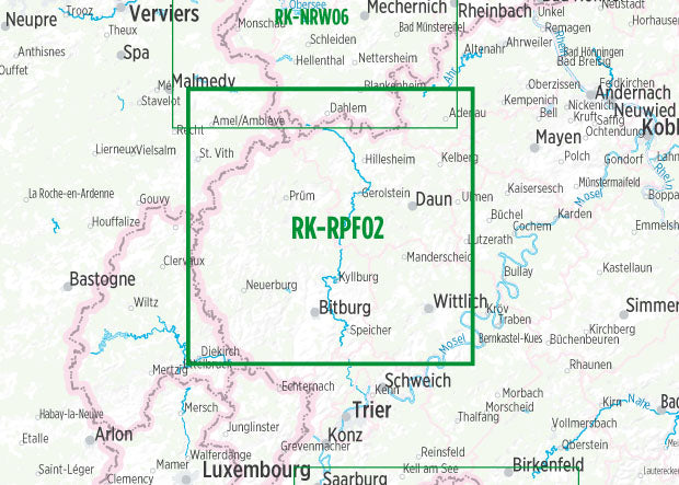 Vulkaneifel, Südeifel (RK-RPF02) 1:75.000 - Bikeline Fahrradkarte