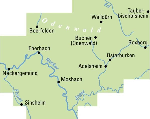 Neckar-Odenwald - ADFC Regionalkarte