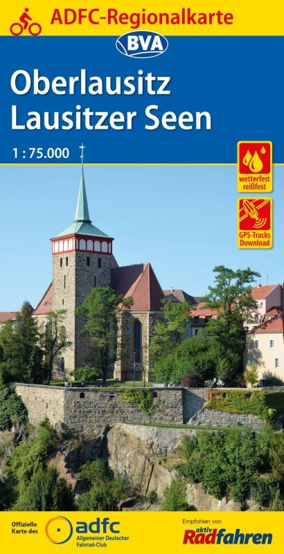 Oberlausitz / Lausitzer Seen - ADFC Regionalkarte