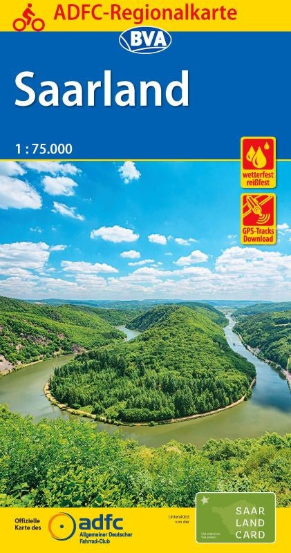 Saarland - ADFC Regionalkarte