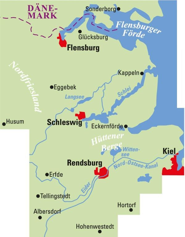 Schleswig/Flensburg - ADFC Regionalkarte