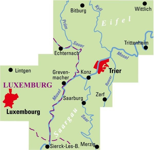 Trier und Umgebung - ADFC Regionalkarte
