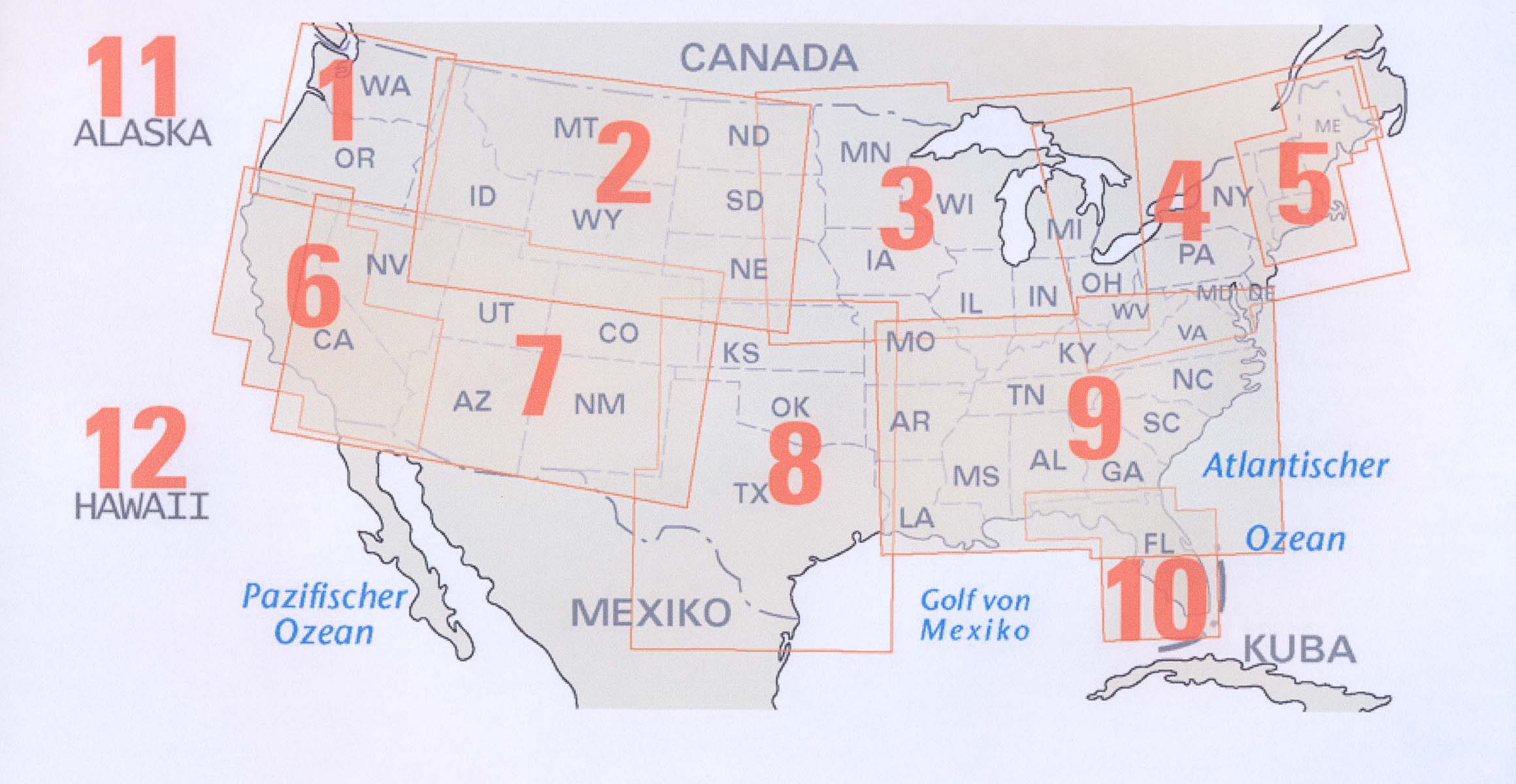 USA 3, Mittlerer Westen 1:1,25 Mio. - Reise Know How