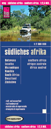 Südliches Afrika (1:2.500.000) : Südafrika, Botswana, Namibia, etc. - Reise Know-How