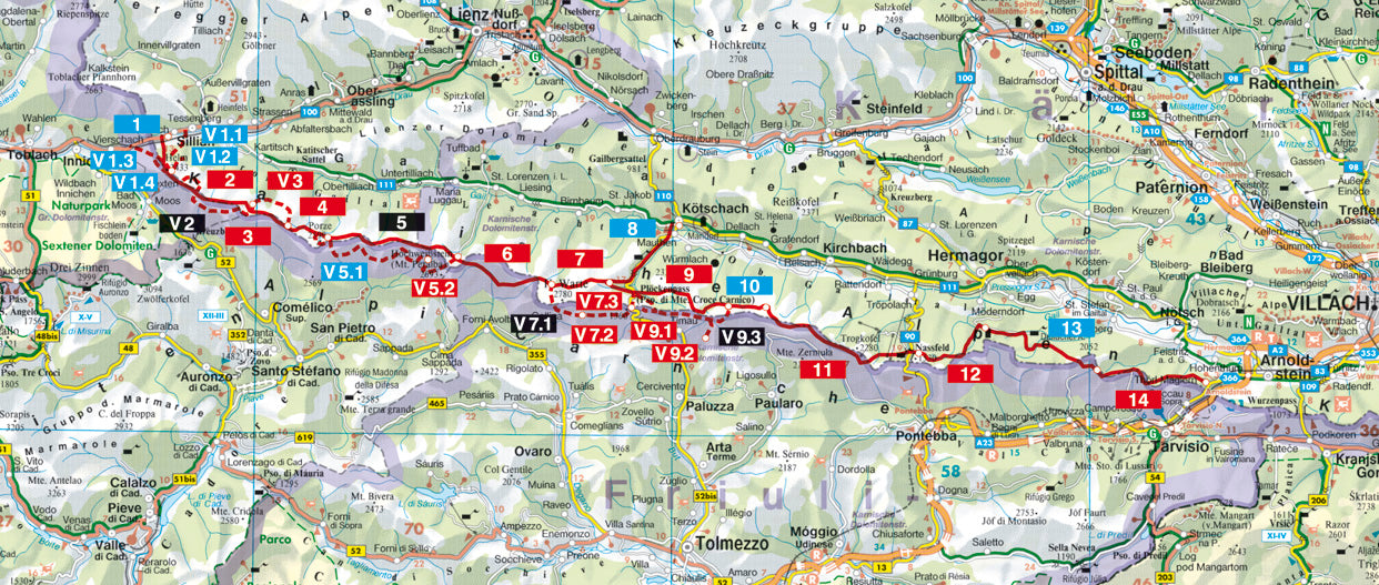 Karnischer Höhenweg - Bergverlag Rother