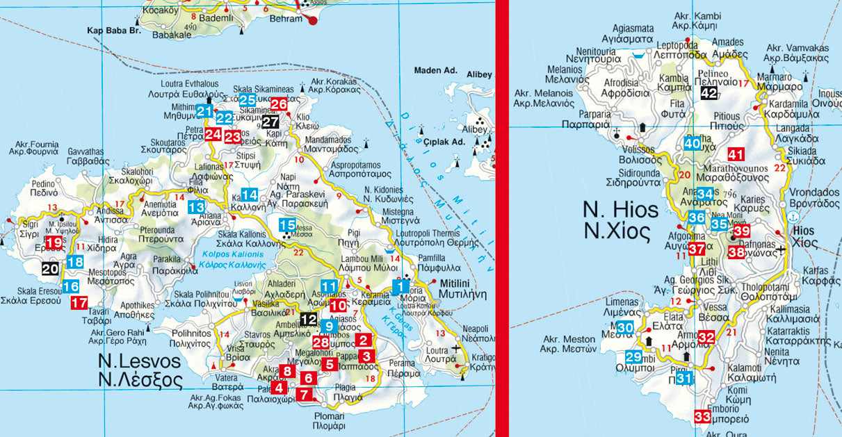 Lesbos - Chios - Rother Wanderführer